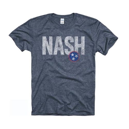 Men's Nash Impacted Short Sleeve T-Shirt (Heather Navy)