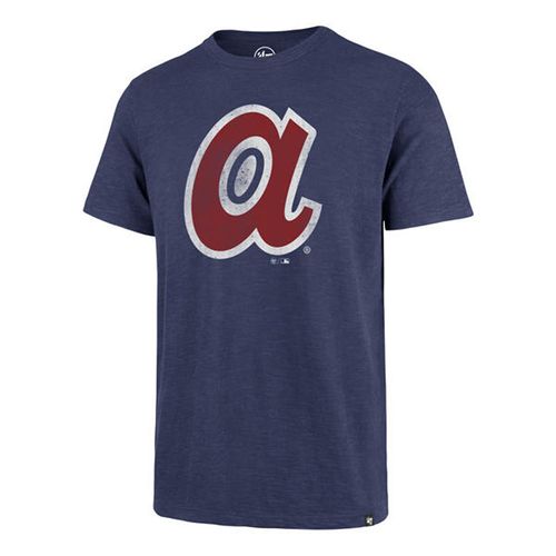 '47 Brand Men's Atlanta Braves Cooperstown Scrum Short Sleeve T-Shirt (Royal Heather)