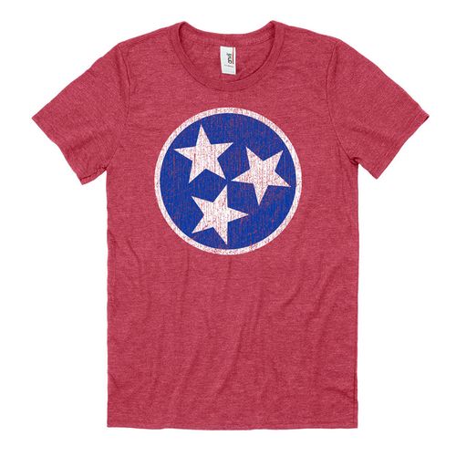 Men's Tri-Star Stately T-shirt (Heather Red)