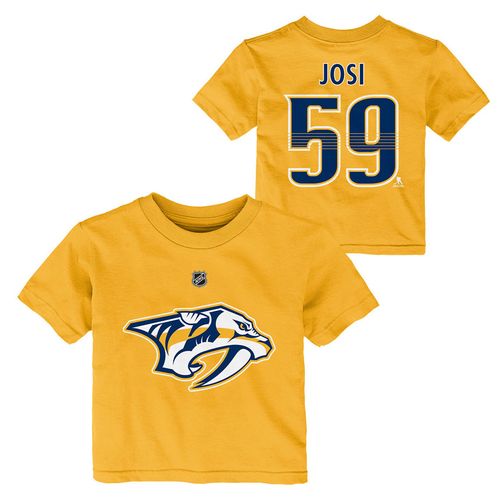 Kid's Nashville Predators Roman Josi Player Short Sleeve T-Shirt (Gold)