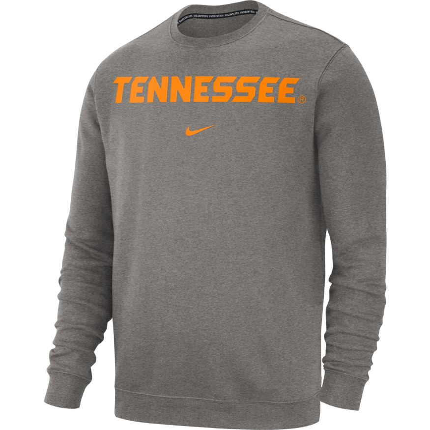 Men's Nike Tennessee Titans Wordmark Therma Fleece Hoodie | Dark Heather L Dark Heather 203214