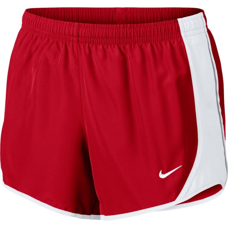 red nike shorts