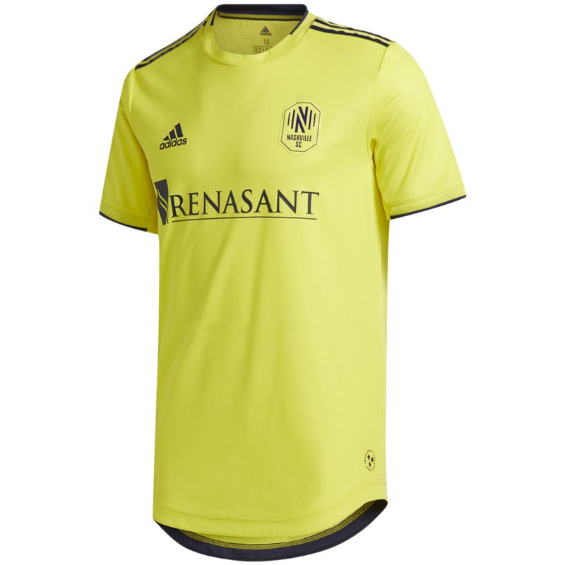 Men's Adidas Nashville Soccer Club Primary Authentic Jersey (Forever Gold)