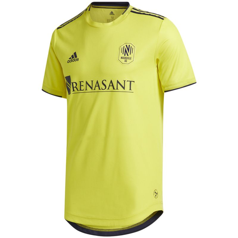 Men's Adidas Nashville Soccer Club Primary Authentic Jersey (Forever Gold) Men's Adidas Nashville Soccer Club Primary Authentic Jersey (Forever Gold)