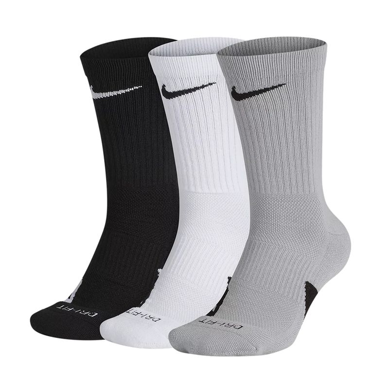 elite socks black and white