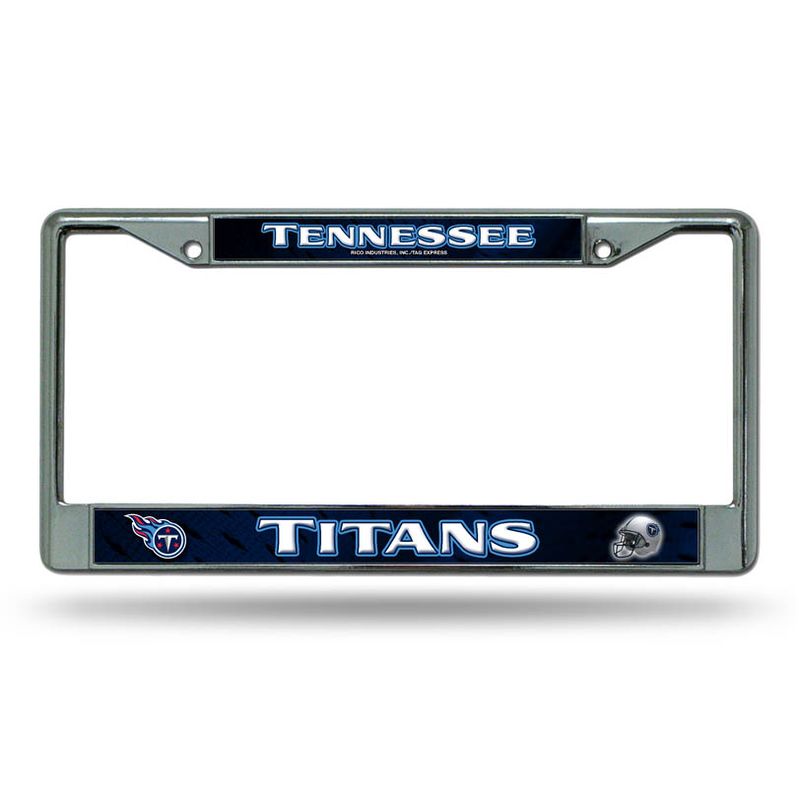 Tennessee Titans Chrome License Plate Frame (Navy) Navy 25405