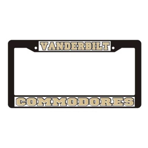 Vanderbilt Commodores Plastic License Plate Frame