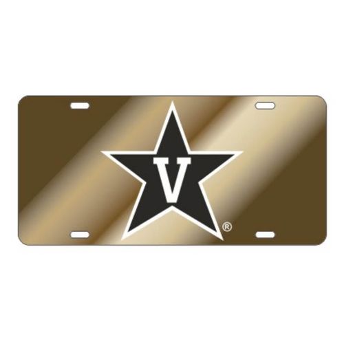 Vanderbilt Commodores Star Logo License Plate (Gold)