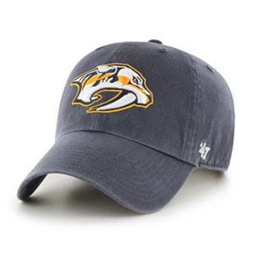 '47 Brand Nashville Predators Logo Clean Up Adjustable Hat (Vintage Navy)