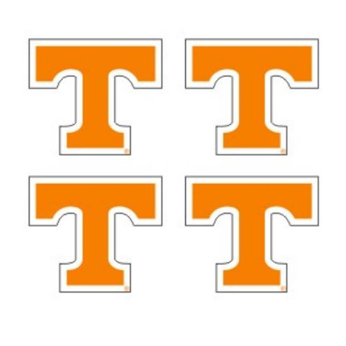 Tennessee Volunteers 4 Pack of Power "T" Decals | Orange