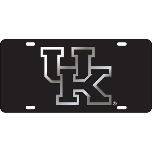 Kentucky Wildcats Logo Laser Cut License Plate (Black)