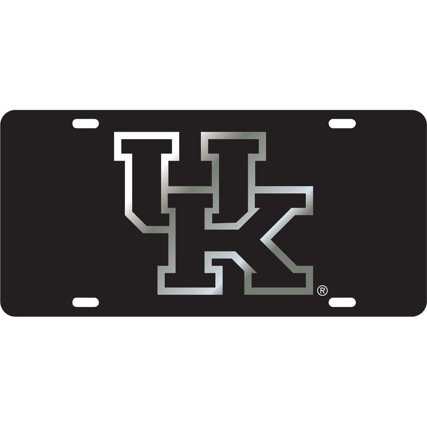 Made in the USA Kentucky Wildcats Black Laser Cut License Plate Auto Tag