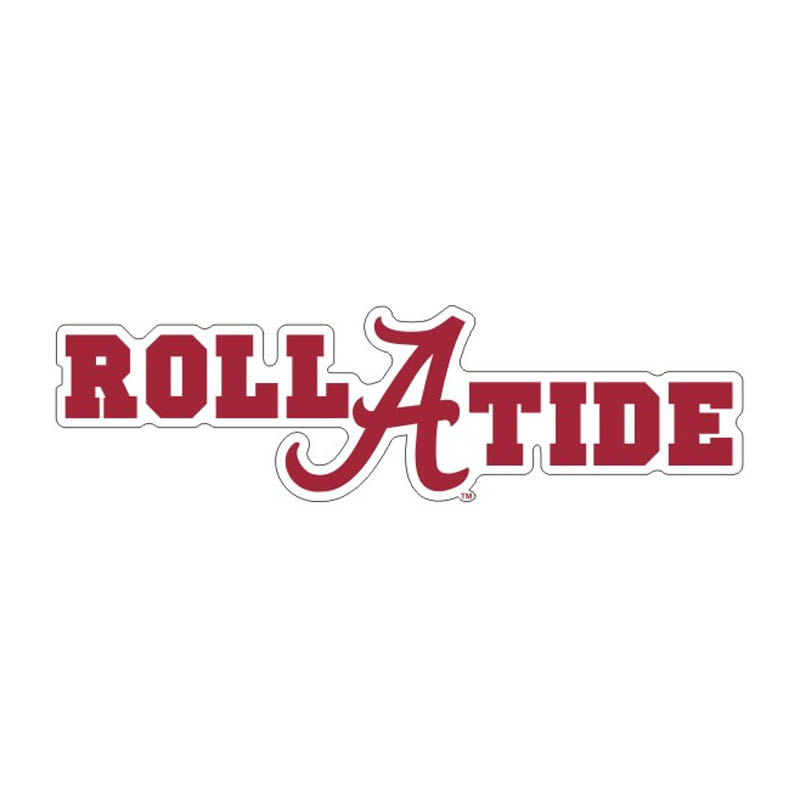 Alabama Crimson Tide With Circle Logo Decal