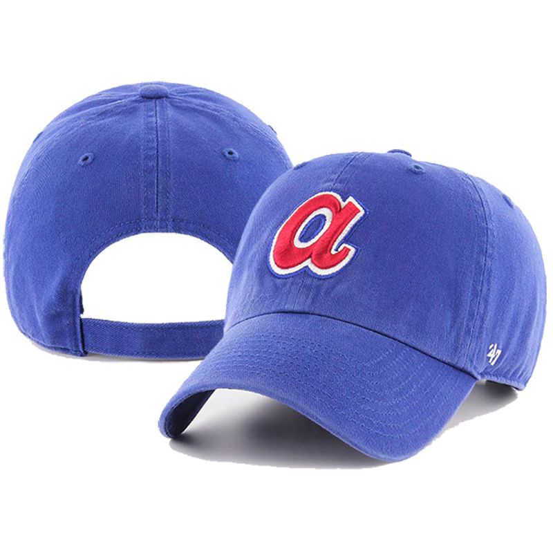 Atlanta Braves '47 Fashion Color Ballpark Clean Up Adjustable Hat