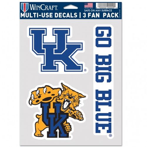 Kentucky Wildcats 3 Decal Fan Pack