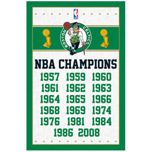 Boston Celtics Championships Poster