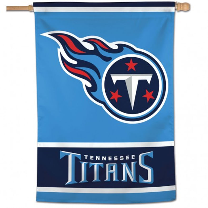 Tennessee Titans Logo Vertical Flag Flags Pennants Sport Seasons Com Athletic Shoes Apparel And Team Gear Sport Seasons