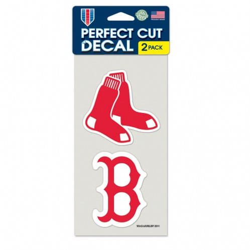 Boston Red Sox Set of Two Die Cut Logo Decals