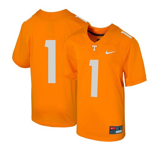 Kid's Nike Tennessee Volunteers #1 Football Replica Jersey (Orange)