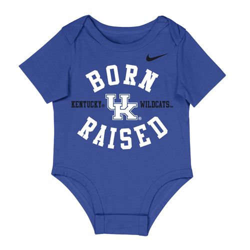 Infant Kentucky Wildcats Born N Raised Onesie (Royal)