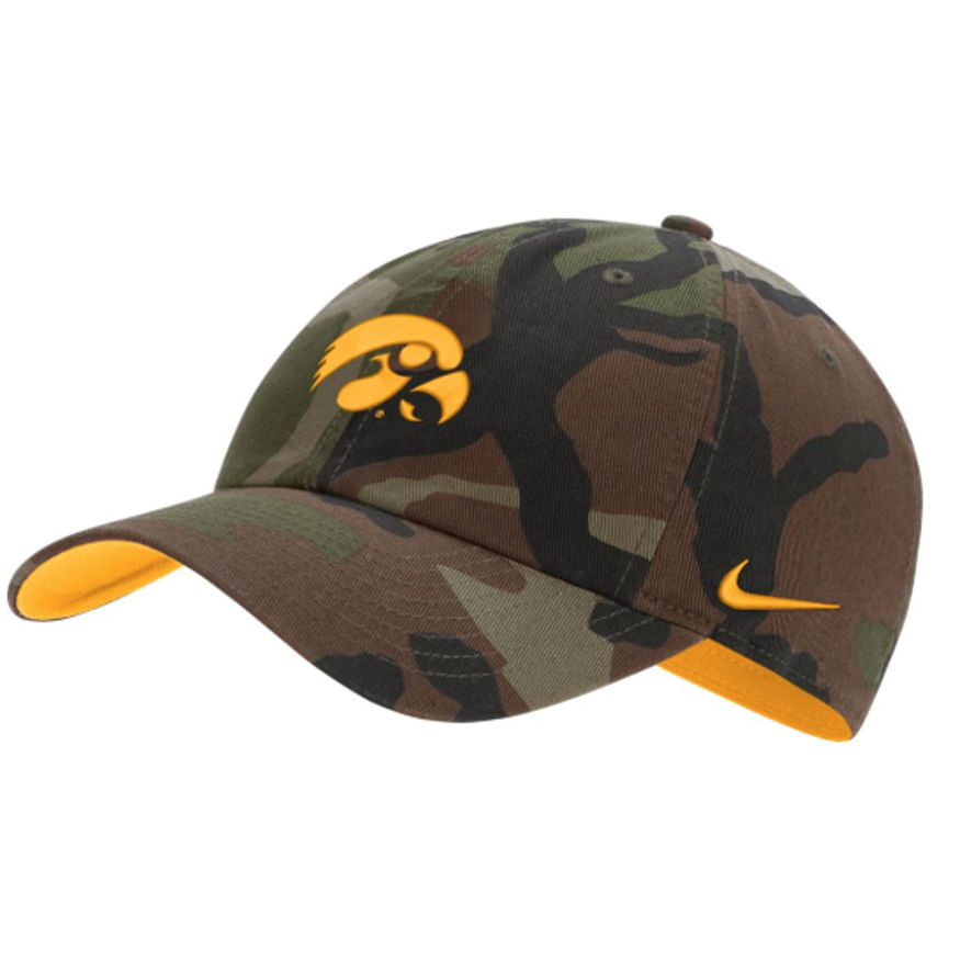 iowa hawkeyes camo hat