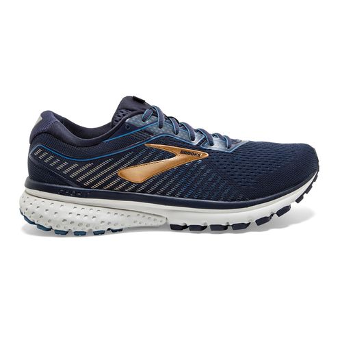 Men's Brooks Ghost 12 Wide (Water/Gold)