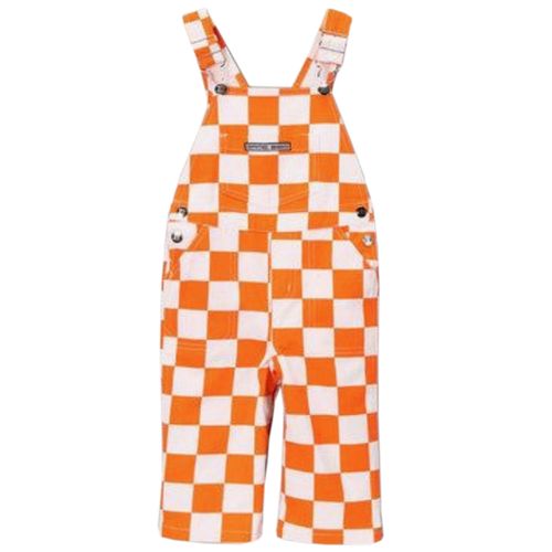 Toddler Tennessee Volunteers Checkerboard Overalls (Orange/White)