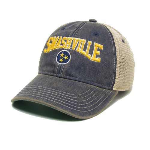 Legacy Nashville Predators Smashville Tri-Star Adjustable Hat (Navy)