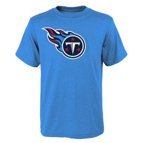 Youth Tennessee Titans Primary Logo T-Shirt (Coast Blue)