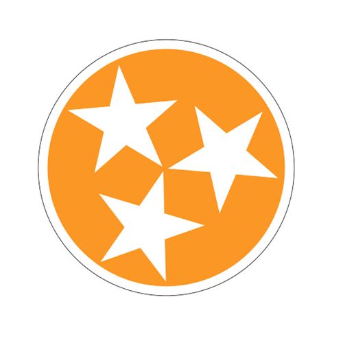 Tennessee Tri-Star 3" Decal