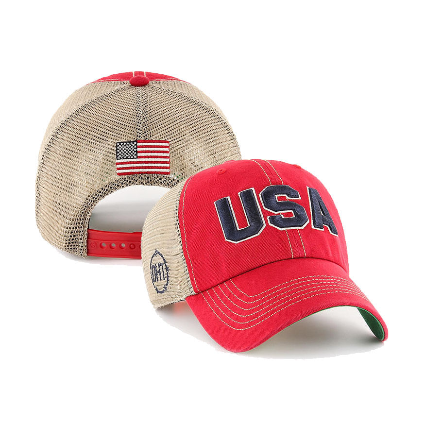 red usa hat