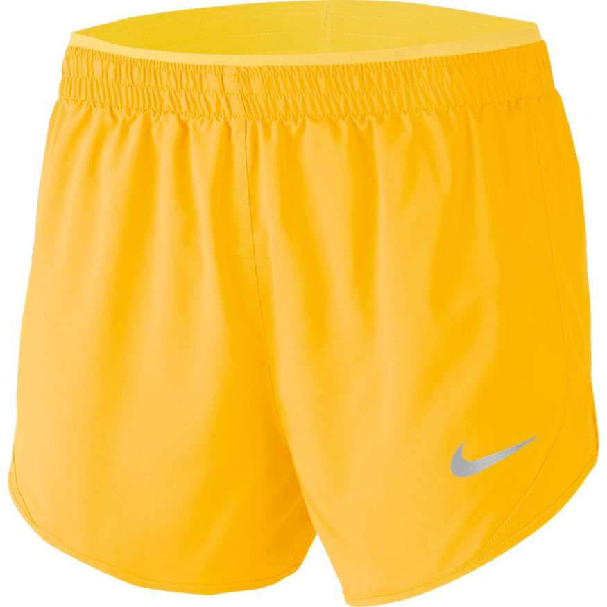 nike women's dry tempo shorts orange
