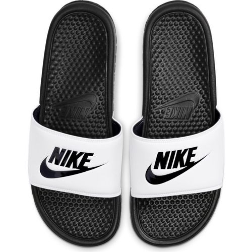Men’s Nike Benassi Just Do It Slide (White/Black)