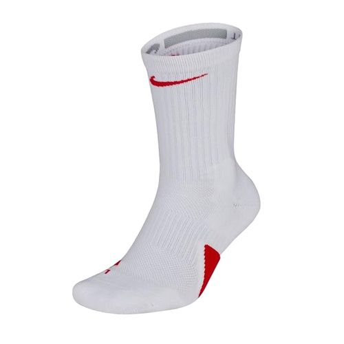 Nike Elite Crew Sock (White/Orange)