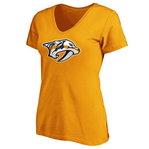 Women's Fanatics Nashville Predators Primary Logo T-Shirt (Gold)
