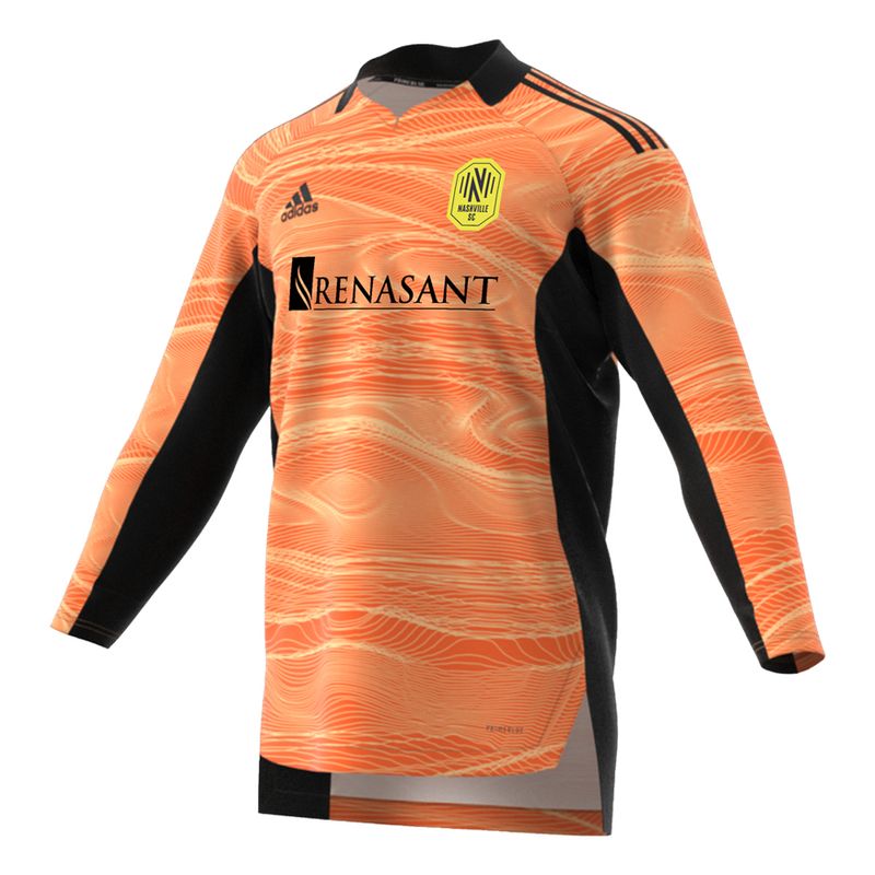 Men's Adidas Nashville Soccer Club Goalkeeper Jersey (Orange) Men's Adidas Nashville Soccer Club Goalkeeper Jersey (Orange)