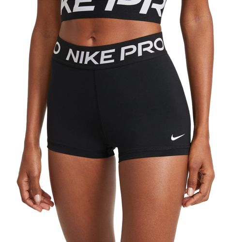 Women's Nike 3" Pro Short (Black/White)