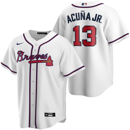 Men's Nike Atlanta Braves Ronald Acuna Jr. Replica Jersey (White)
