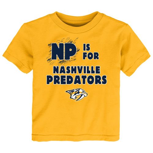Toddler Nashville Predators Alphabet T-Shirt (Gold)