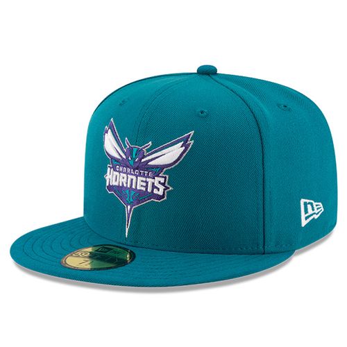 New Era Charlotte Hornets 59FIFTY Fitted Hat (Aqua)