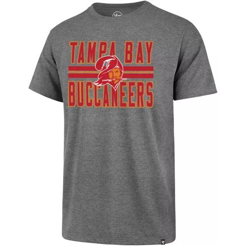 '47 Brand Men's Tampa Bay Buccaneers Block Stripe T-Shirt (Slate Grey)