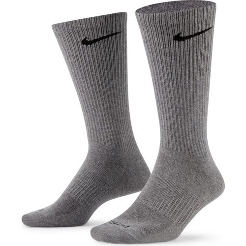 Nike 3 Pack Dri-FIT Training Crew Cut Socks (Light Grey)