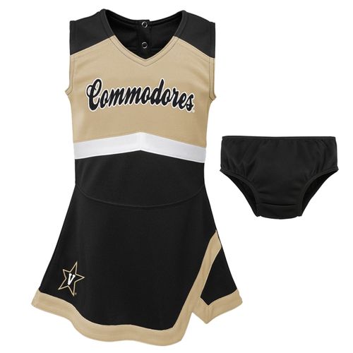 Toddler Vanderbilt Commodores Cheer Dress (Black/Gold)