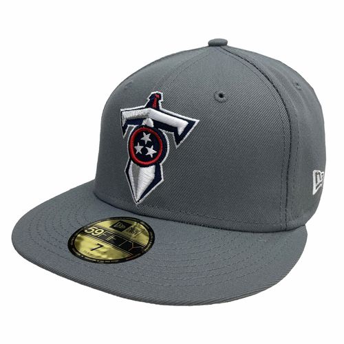New Era Tennessee Titans Dagger Logo 21 Fitted Hat (Storm Grey)