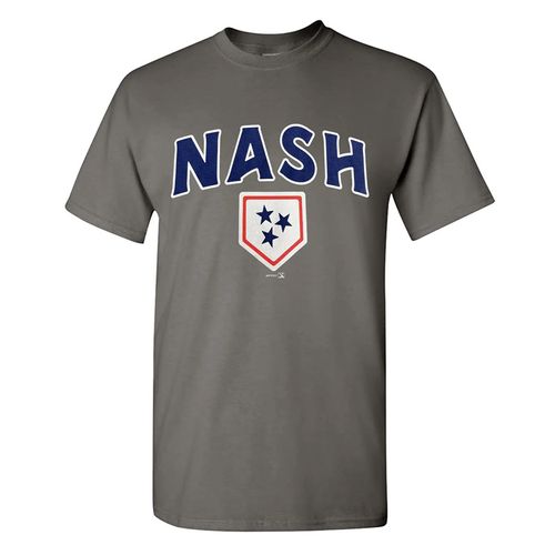 Men's Nashville Sounds Tri-Star T-Shirt (Charcoal)