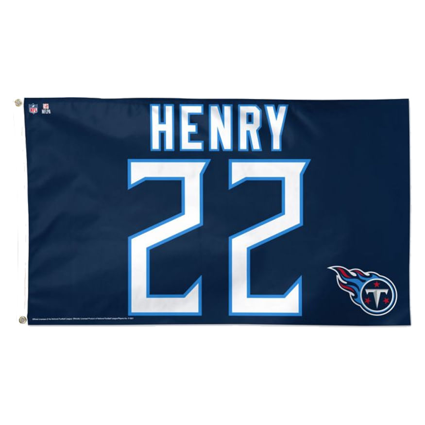 Tennessee Titans Derrick Henry Deluxe Flag (Navy) 64859-Navy