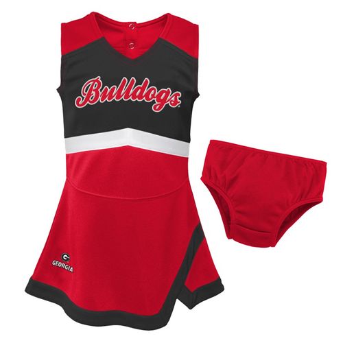 Toddler Georgia Bulldogs Cheer Dress (Red/Black)