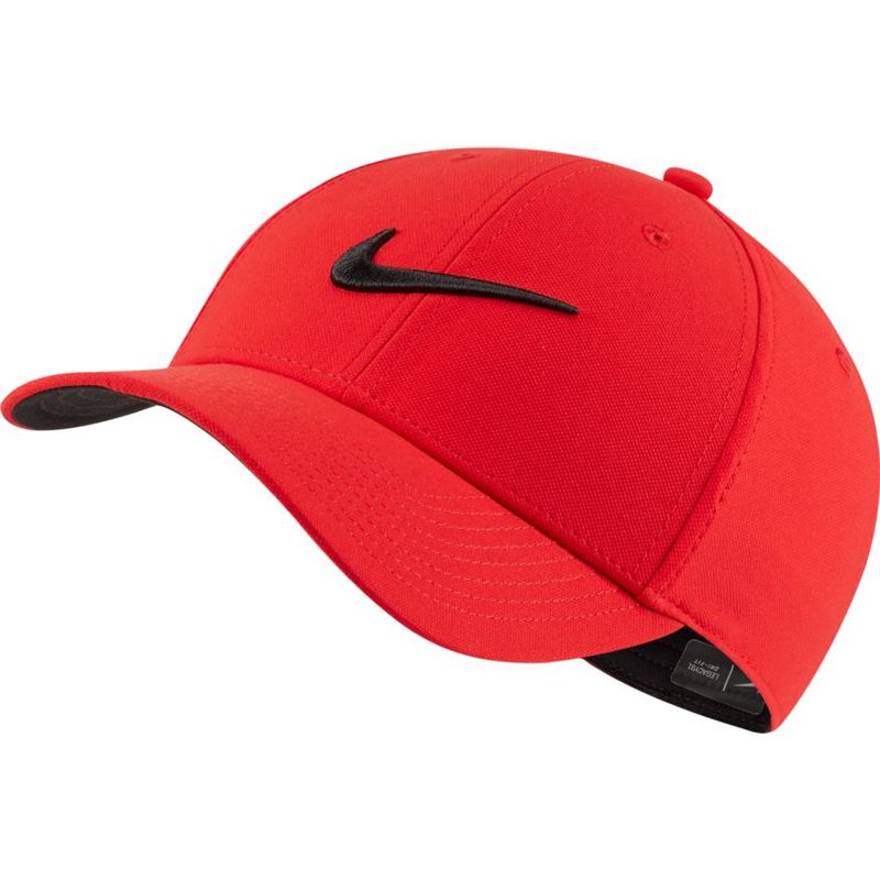 Patriótico desnudo con las manos en la masa Nike Dri-Fit Legacy91 Adjustable Hat (Red/Black)| Hats