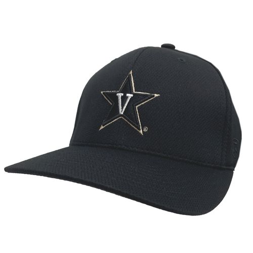 Vanderbilt Commodores Reflex V-Star Logo Fitted Hat (Black)