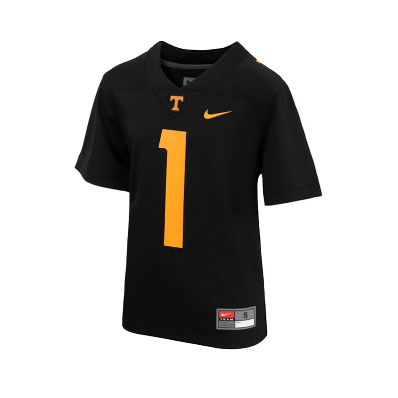 Men's Nike #1 Black Tennessee Volunteers Alternate Game Jersey